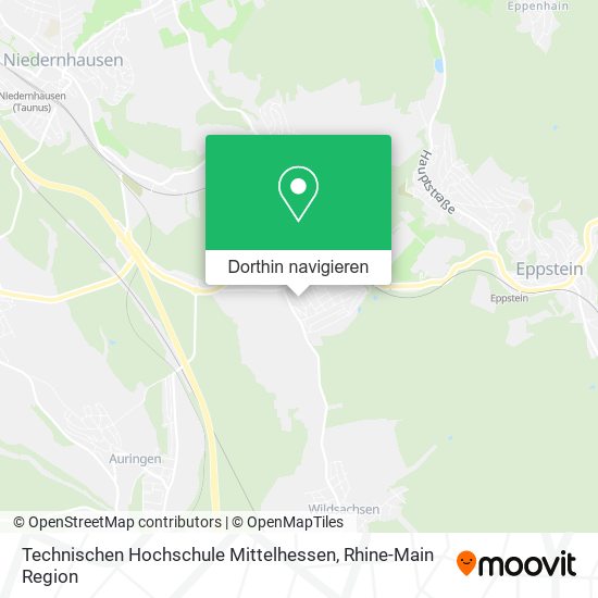 Technischen Hochschule Mittelhessen Karte