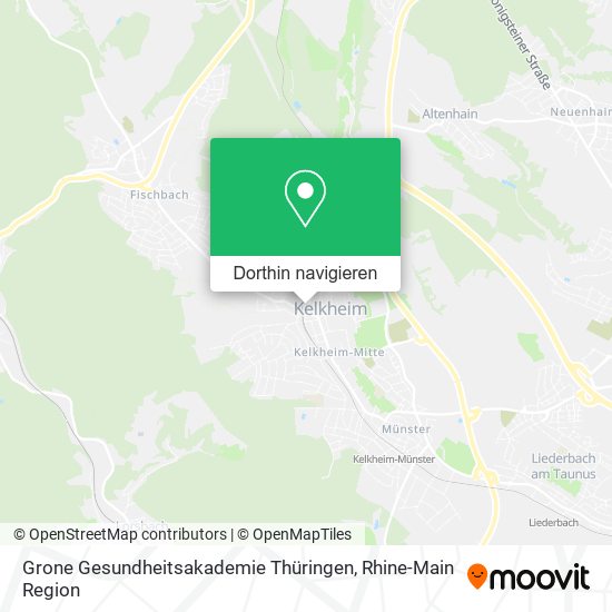 Grone Gesundheitsakademie Thüringen Karte