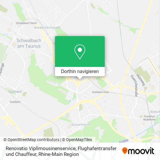Renovatio Viplimousinenservice, Flughafentransfer und Chauffeur Karte