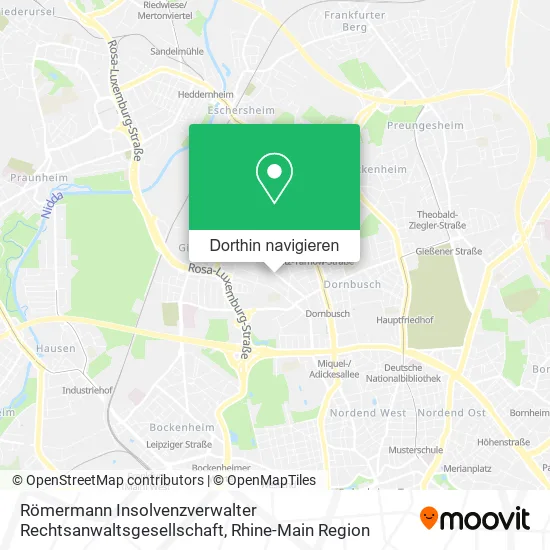 Römermann Insolvenzverwalter Rechtsanwaltsgesellschaft Karte