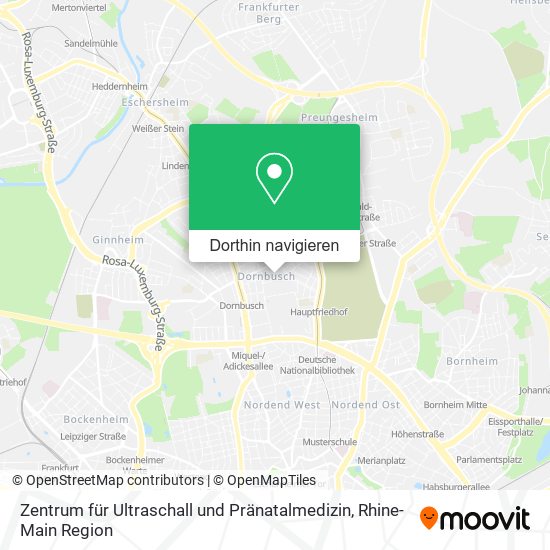 Zentrum für Ultraschall und Pränatalmedizin Karte
