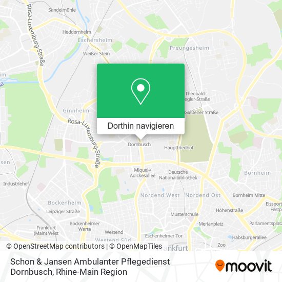 Schon & Jansen Ambulanter Pflegedienst Dornbusch Karte