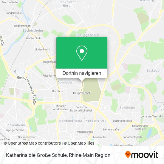 Katharina die Große Schule Karte