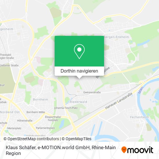 Klaus Schäfer, e-MOTION.world GmbH Karte
