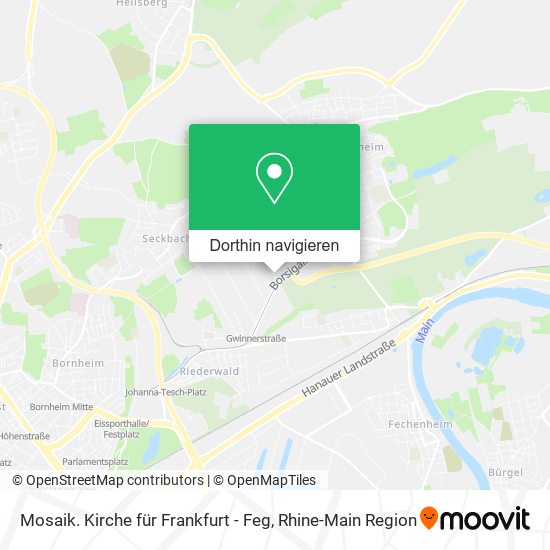 Mosaik. Kirche für Frankfurt - Feg Karte