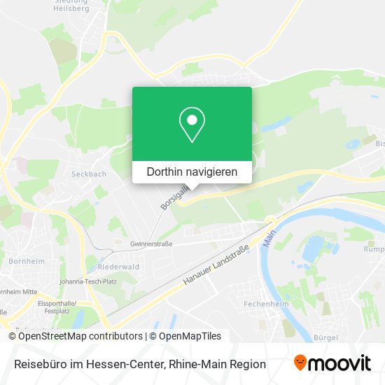 Reisebüro im Hessen-Center Karte