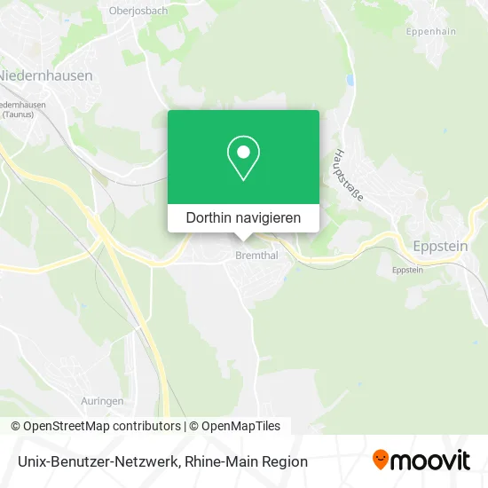 Unix-Benutzer-Netzwerk Karte