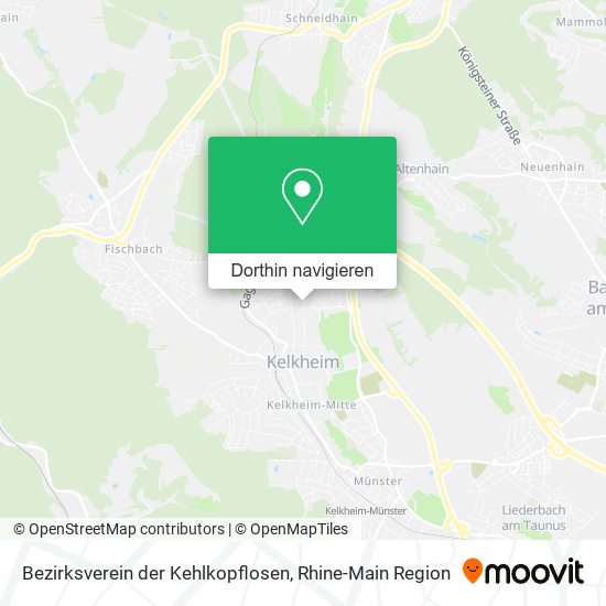 Bezirksverein der Kehlkopflosen Karte