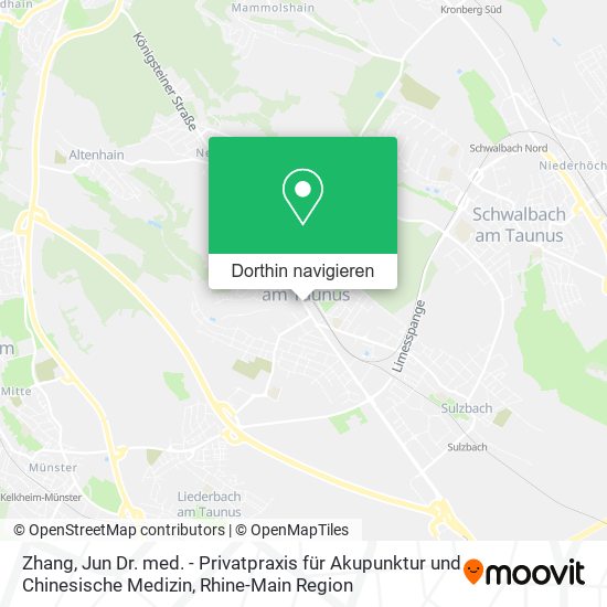Zhang, Jun Dr. med. - Privatpraxis für Akupunktur und Chinesische Medizin Karte