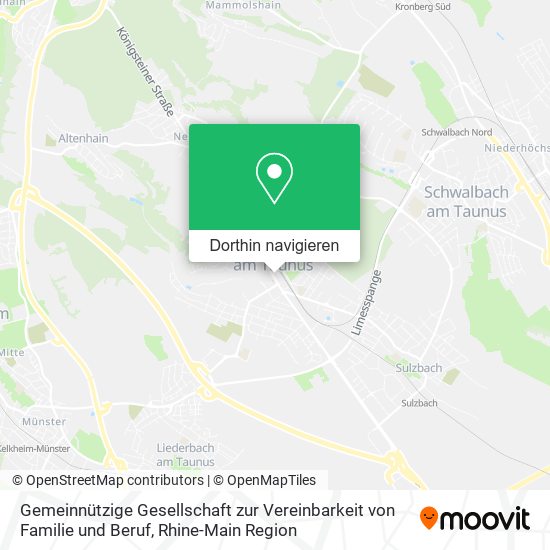 Gemeinnützige Gesellschaft zur Vereinbarkeit von Familie und Beruf Karte