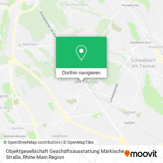 Objektgesellschaft Geschäftsausstattung Märkische Straße Karte