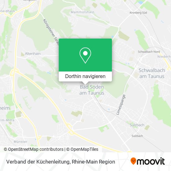 Verband der Küchenleitung Karte