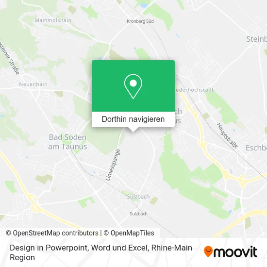 Design in Powerpoint, Word und Excel Karte