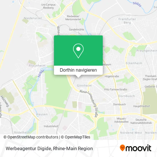 Werbeagentur Digide Karte