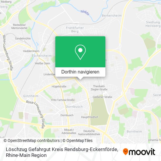 Löschzug Gefahrgut Kreis Rendsburg-Eckernförde Karte