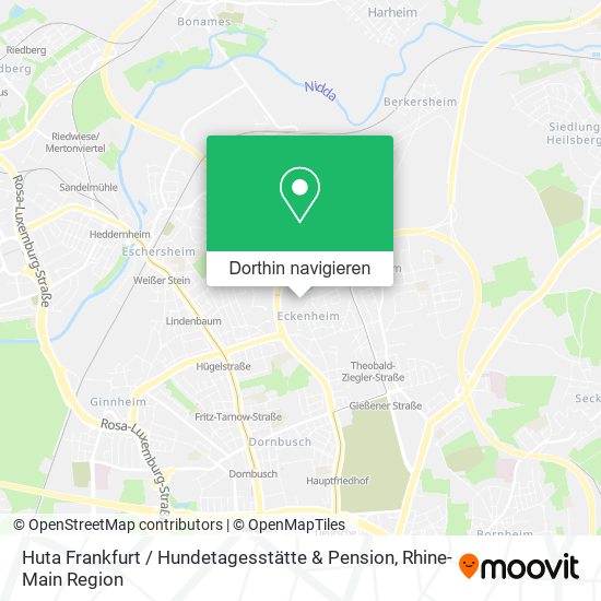 Huta Frankfurt / Hundetagesstätte & Pension Karte