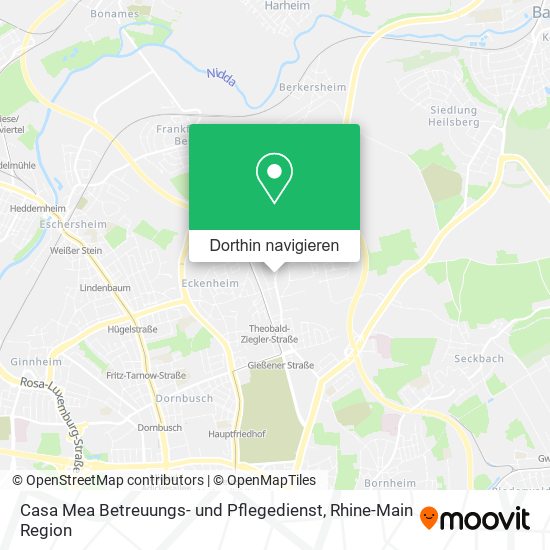 Casa Mea Betreuungs- und Pflegedienst Karte