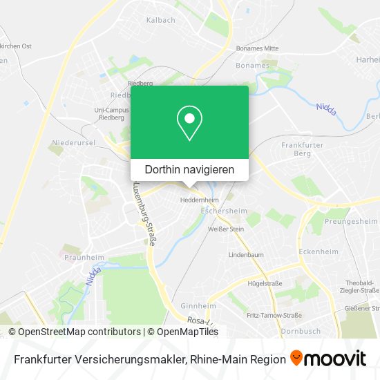 Frankfurter Versicherungsmakler Karte