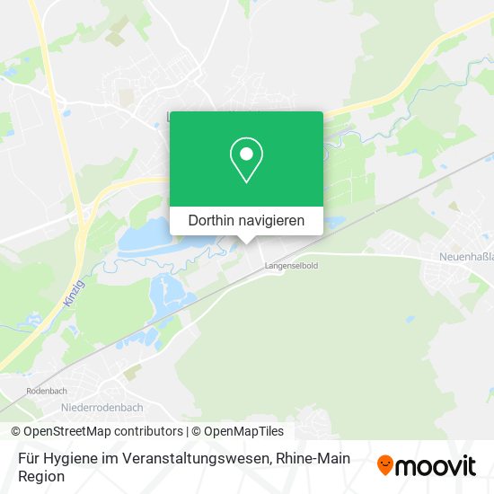Für Hygiene im Veranstaltungswesen Karte