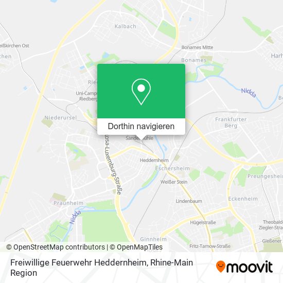 Freiwillige Feuerwehr Heddernheim Karte