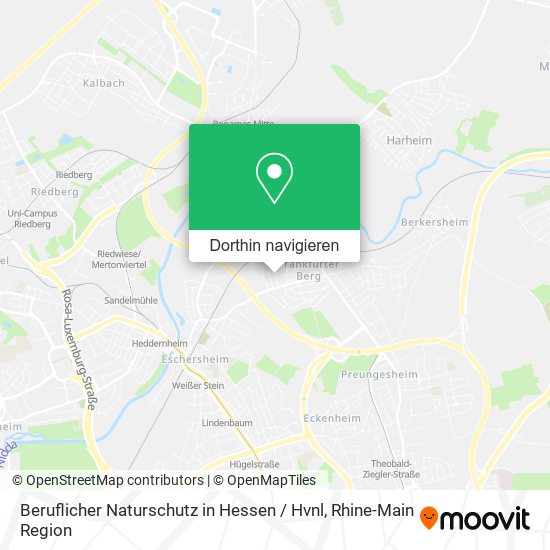 Beruflicher Naturschutz in Hessen / Hvnl Karte