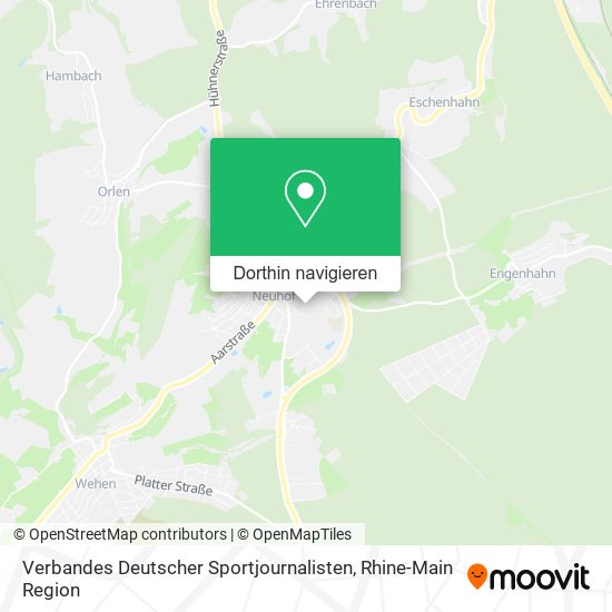 Verbandes Deutscher Sportjournalisten Karte