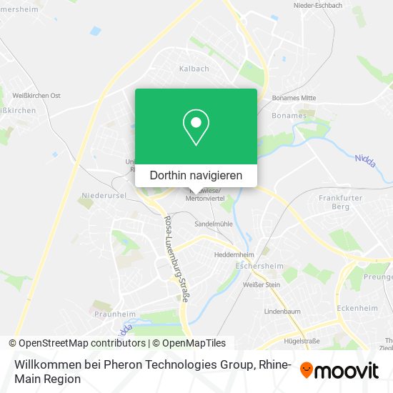 Willkommen bei Pheron Technologies Group Karte