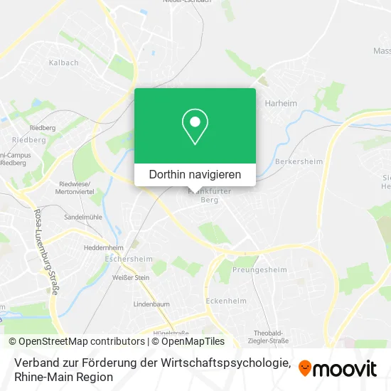 Verband zur Förderung der Wirtschaftspsychologie Karte