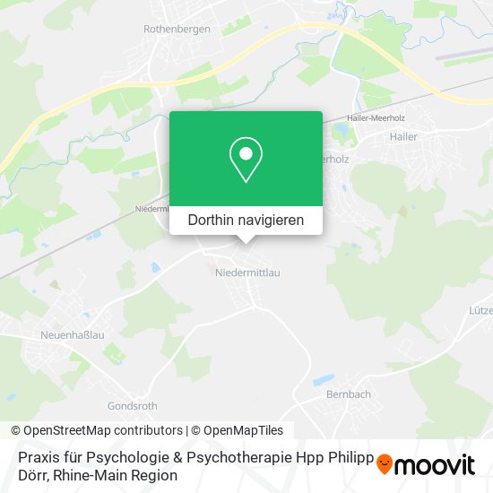 Praxis für Psychologie & Psychotherapie Hpp Philipp Dörr Karte