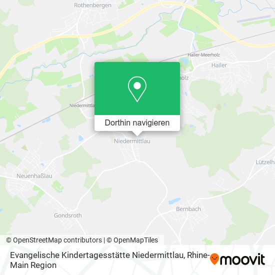 Evangelische Kindertagesstätte Niedermittlau Karte