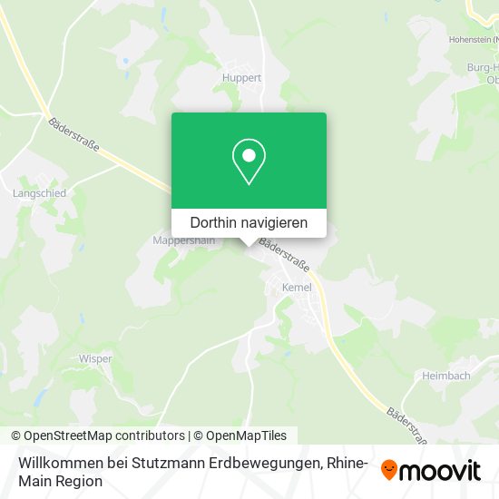 Willkommen bei Stutzmann Erdbewegungen Karte