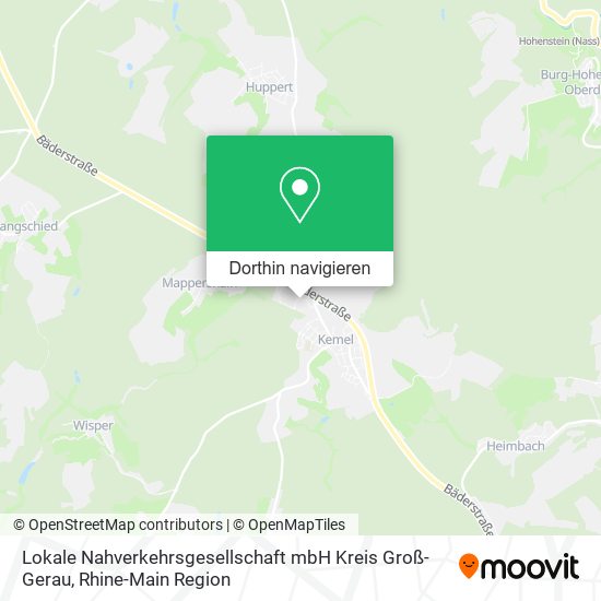 Lokale Nahverkehrsgesellschaft mbH Kreis Groß-Gerau Karte
