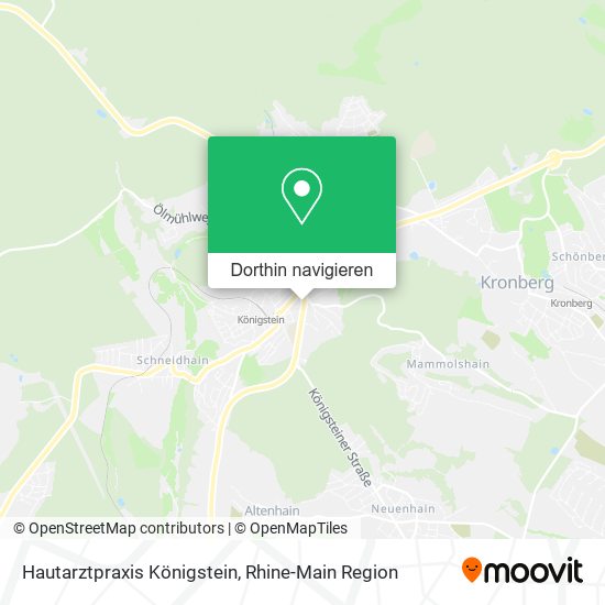 Hautarztpraxis Königstein Karte