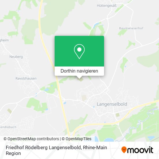 Friedhof Rödelberg Langenselbold Karte