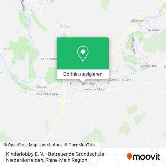 Kinderlobby E. V. - Betreuende Grundschule - Niederdorfelden Karte