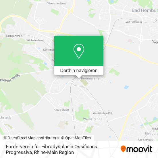 Förderverein für Fibrodysplasia Ossificans Progressiva Karte
