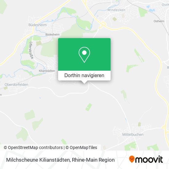 Milchscheune Kilianstädten Karte