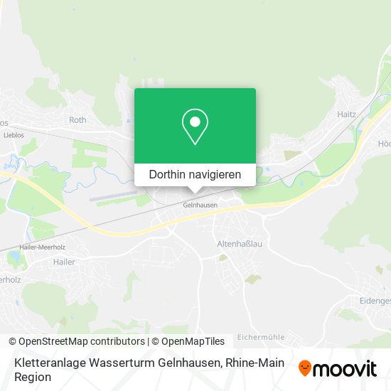 Kletteranlage Wasserturm Gelnhausen Karte