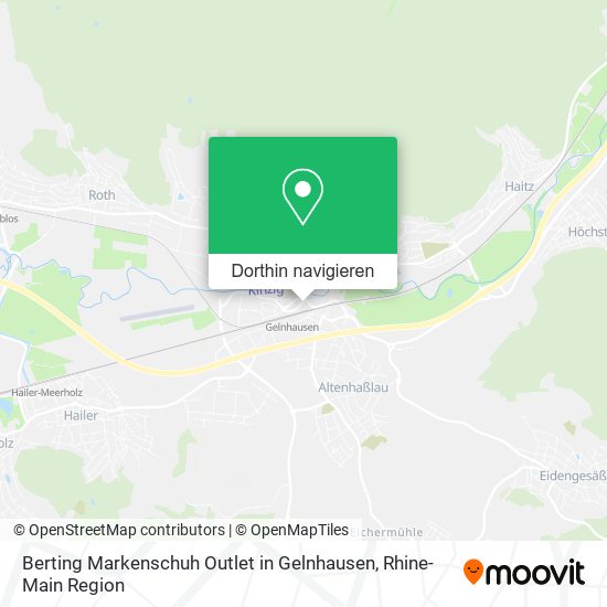 Berting Markenschuh Outlet in Gelnhausen Karte