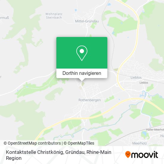 Kontaktstelle Christkönig, Gründau Karte