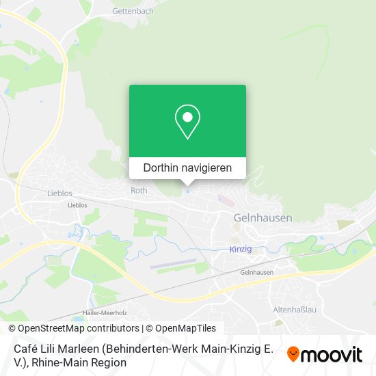 Café Lili Marleen (Behinderten-Werk Main-Kinzig E. V.) Karte