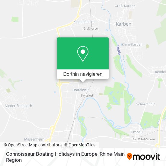 Connoisseur Boating Holidays in Europe Karte