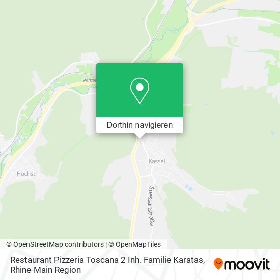 Restaurant Pizzeria Toscana 2 Inh. Familie Karatas Karte