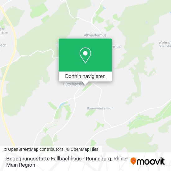Begegnungsstätte Fallbachhaus - Ronneburg Karte