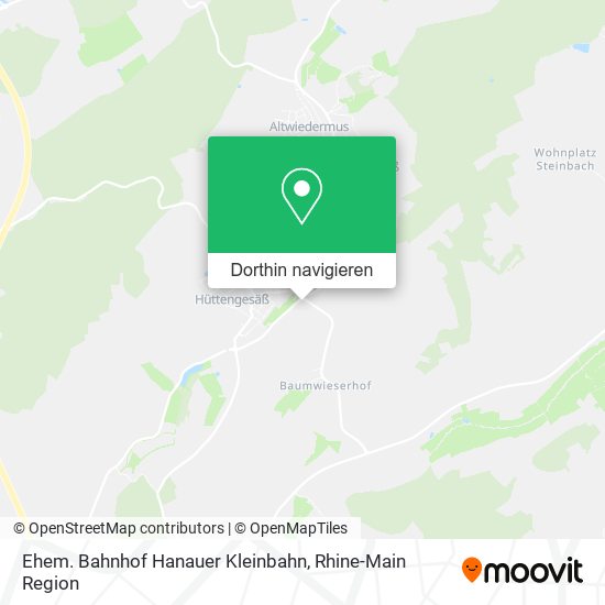 Ehem. Bahnhof Hanauer Kleinbahn Karte