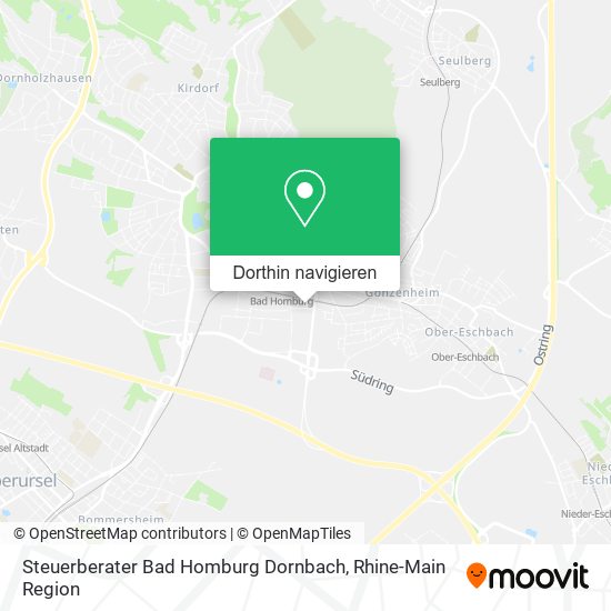 Steuerberater Bad Homburg Dornbach Karte