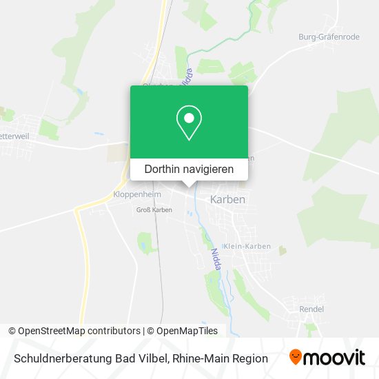 Schuldnerberatung Bad Vilbel Karte