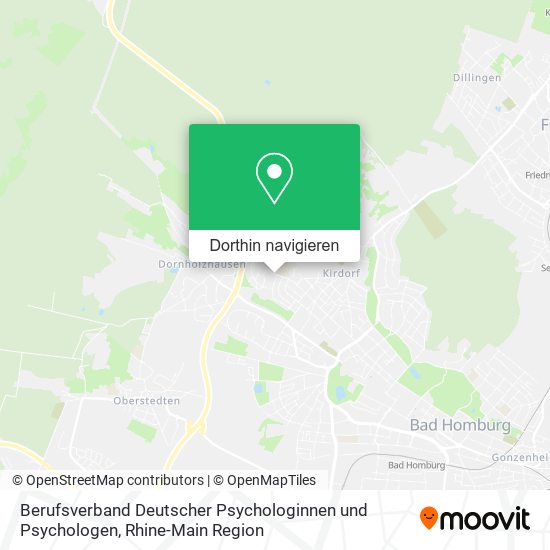 Berufsverband Deutscher Psychologinnen und Psychologen Karte