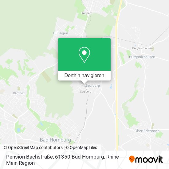 Pension Bachstraße, 61350 Bad Homburg Karte