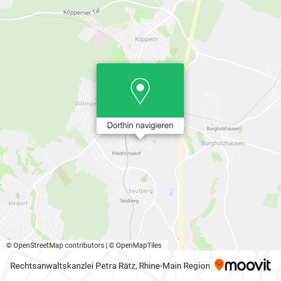 Rechtsanwaltskanzlei Petra Rätz Karte